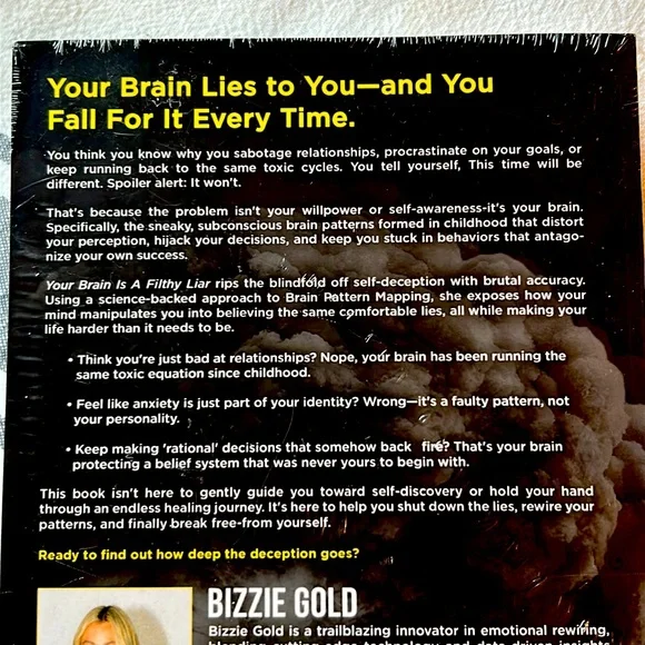 Bizzie Gold Book - Your Brain Is a Filthy Liar - Picture 4 of 5
